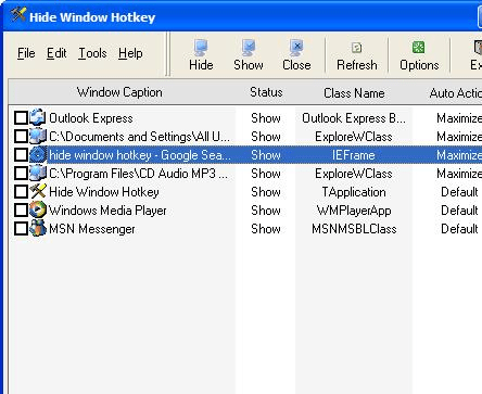 Hide Window Hotkey Screenshot 1