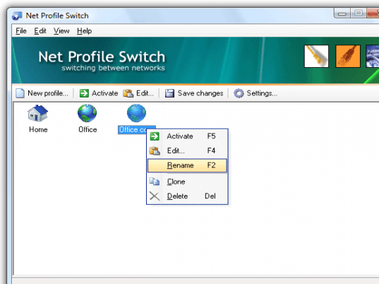 Net Profile Switch Screenshot 1
