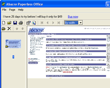 Abacre Paperless Office Screenshot 1