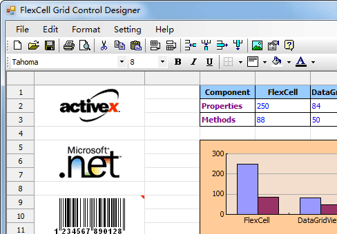 FlexCell Grid Control Screenshot 1
