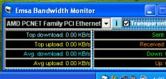 Emsa Bandwidth Monitor Screenshot 1