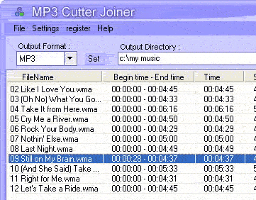 MP3-Cutter-Joiner Screenshot 1