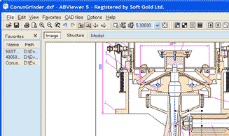 2D/3D CAD DXF DWG HPGL viewer & converter to JPG BMP WMF Screenshot 1