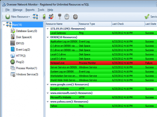 Overseer Network Monitor Screenshot 1