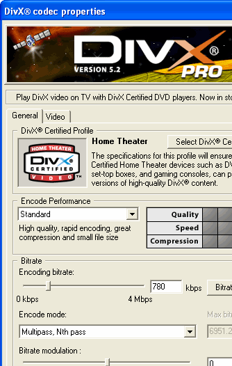 DivX Player with DivX Pro Codec (98/Me) Screenshot 1
