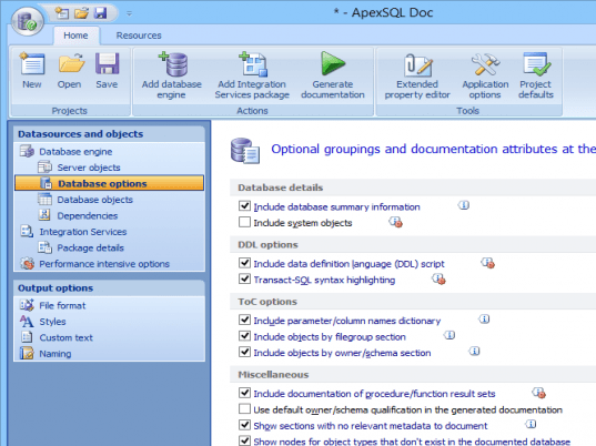 Apex SQL Doc Screenshot 1