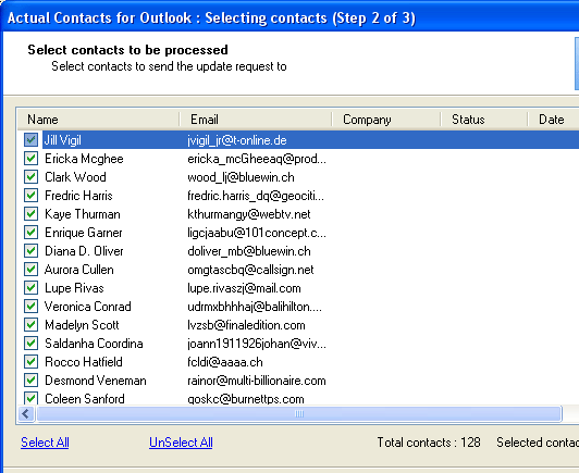 Actual Contacts for Outlook Screenshot 1
