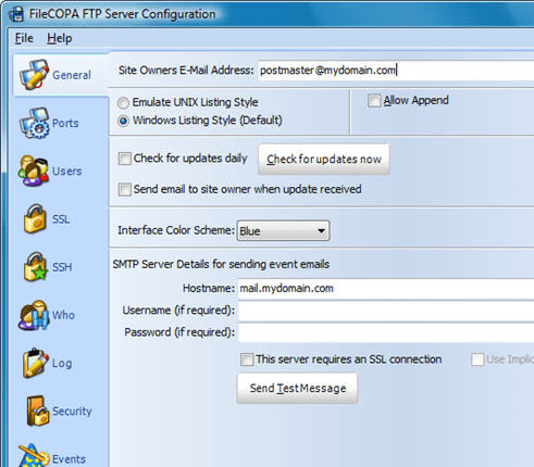 FileCOPA FTP Server Screenshot 1