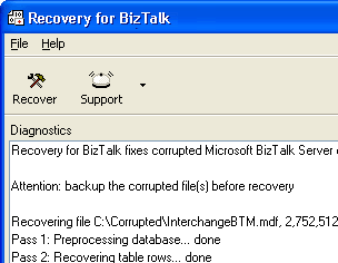 Recovery for BizTalk Screenshot 1