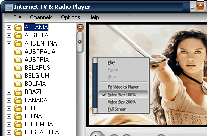 Internet TV & Radio Player Screenshot 1