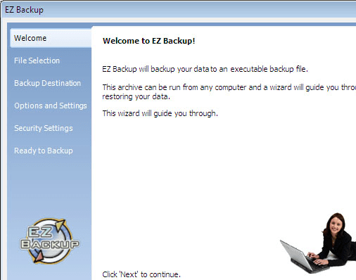 EZ Outlook Backup Pro Screenshot 1