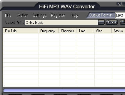 HiFi MP3 WMA Converter Screenshot 1