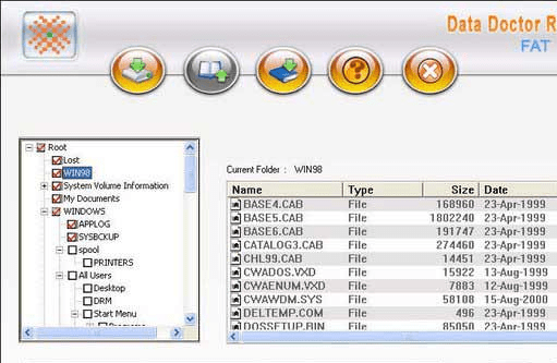 FAT Deleted Data Recovery Screenshot 1