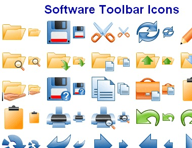 Software Toolbar Icons Screenshot 1