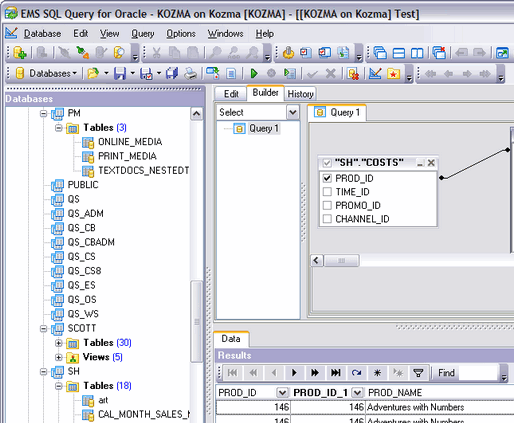 EMS SQL Query for Oracle Screenshot 1