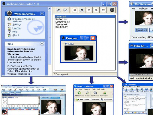 Webcam Simulator XP Edition Screenshot 1