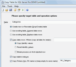 Copy Table for SQL Server Screenshot 1