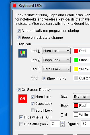 Keyboard Leds Screenshot 1