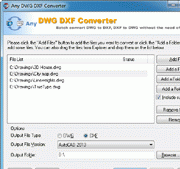 DWG Converter 2010.12 Screenshot 1