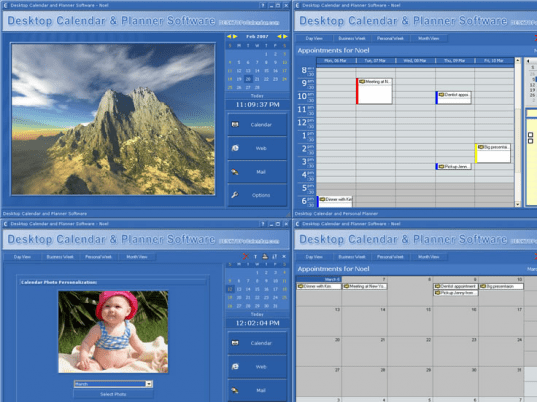 Desktop Calendar and Planner Software Screenshot 1