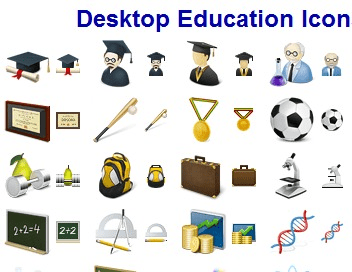 Desktop Education Icons Screenshot 1