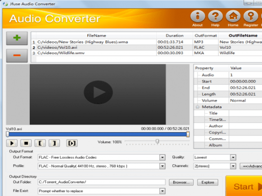 Jfuse Audio Converter Screenshot 1