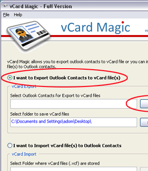 Batch vCard Import Screenshot 1