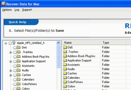 Mac File Recovery Program Screenshot 1