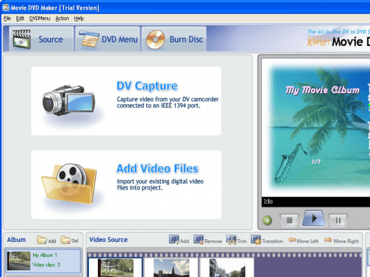 AnvSoft Movie DVD Maker Screenshot 1