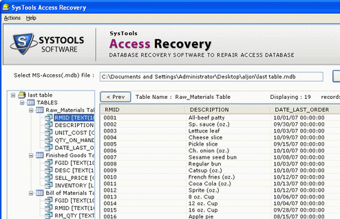Repair Corrupt Access File Screenshot 1