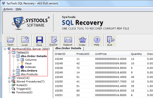 Professional SQL Repair Software Screenshot 1
