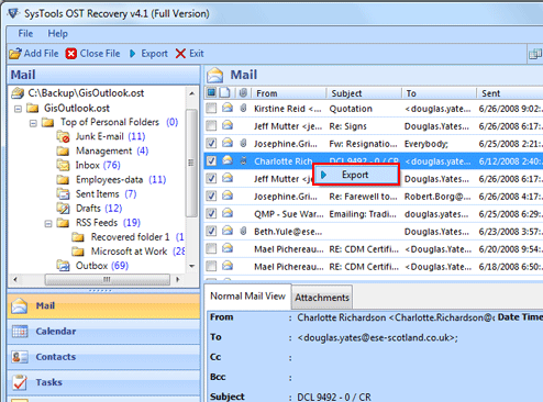Move Outlook OST File Screenshot 1