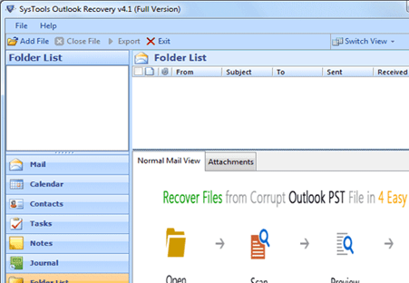 Fix Error in PST File Screenshot 1