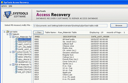Recover Corrupt Access Database Screenshot 1