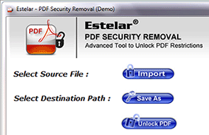 PDF Unlocker Utility Screenshot 1