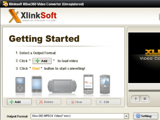 Xlinksoft Xbox Converter Screenshot 1