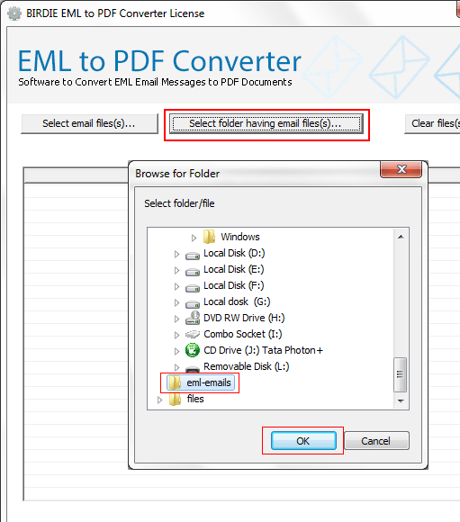 EML File to PDF Converter Screenshot 1
