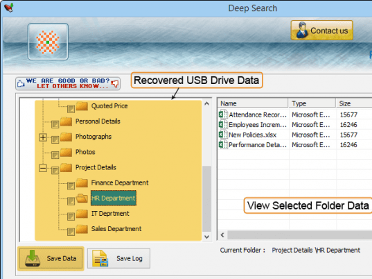 USB Drive Data Recovery Screenshot 1