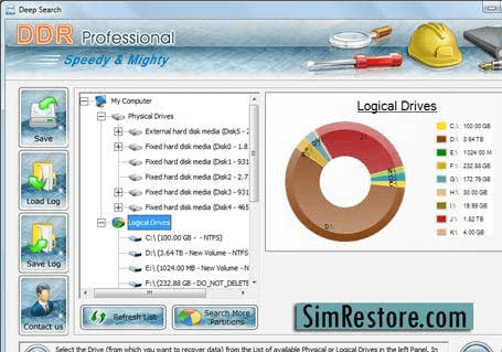 Professional Data Restore Screenshot 1