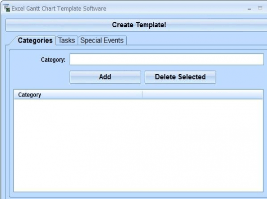 Excel Gantt Chart Template Software Screenshot 1