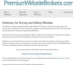 Dictionary for Buying and Selling Websites Screenshot 1