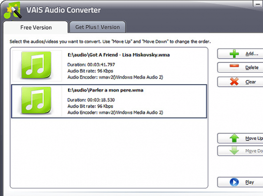 VAIS Audio Converter Screenshot 1