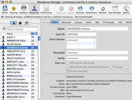 Workgroup Manager Screenshot 1