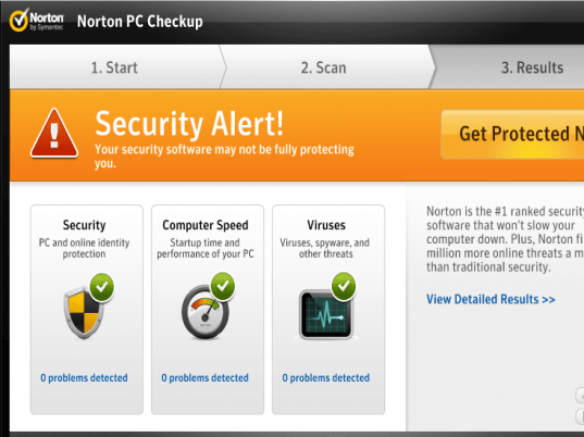 Norton Security Scan Screenshot 1