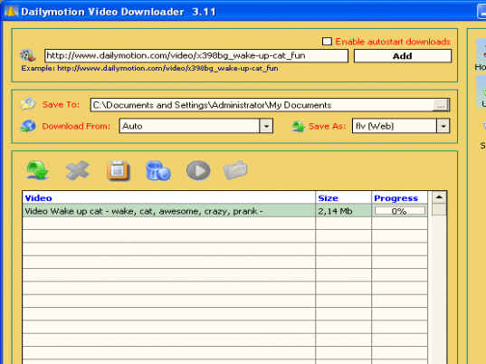 Dailymotion Video Downloader Screenshot 1