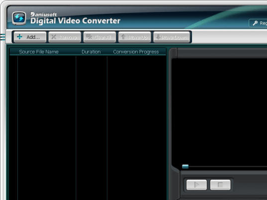 Daniusoft Digital Video Converter Screenshot 1