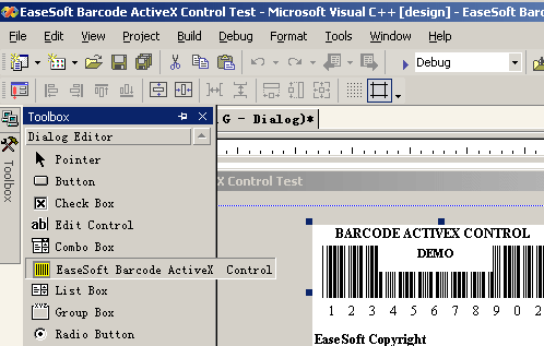 EaseSoft Barcode Dynamic-link library Screenshot 1
