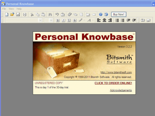Personal Knowbase Reader Screenshot 1