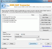 DWG to DXF Converter (DWG to DXF) Screenshot 1