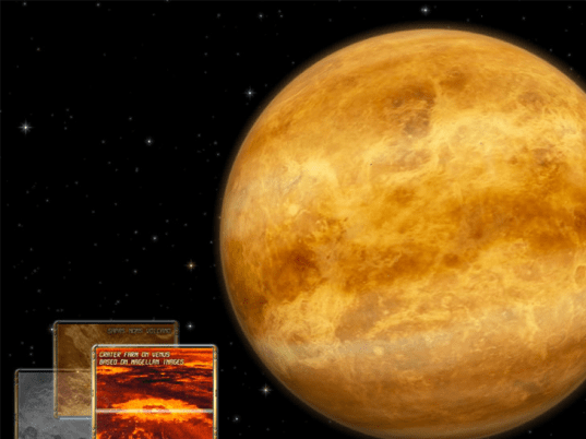 Venus 3D Space Survey Screensaver Screenshot 1
